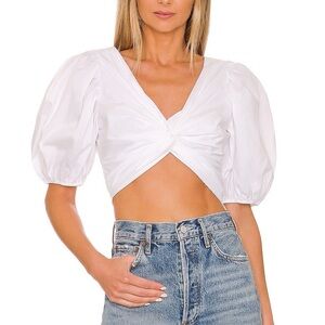 Cinq a Sept Vada Top in white, size small